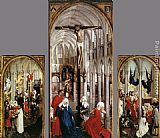 Rogier Van Der Weyden Canvas Paintings - Seven Sacraments Altarpiece